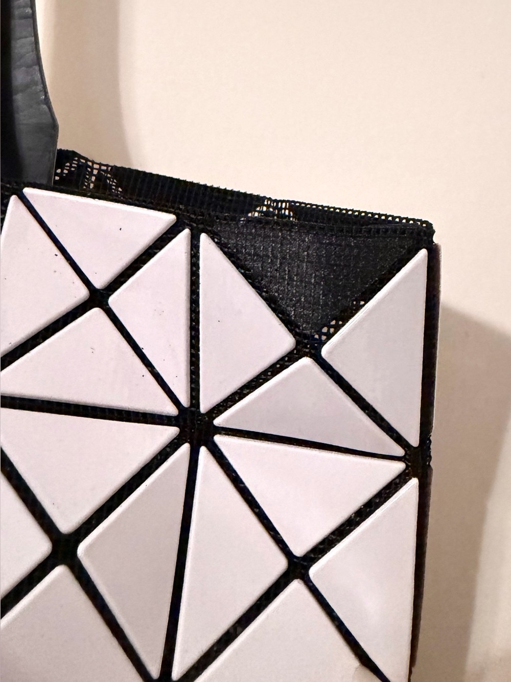 ‼️DAMAGED‼️ Bao Bao Issey Miyake Tote Bag Purse | Off White - Picture 6 of 16